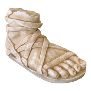 Grand Tour Style Greek or Roman Plaster Foot Sculpture
