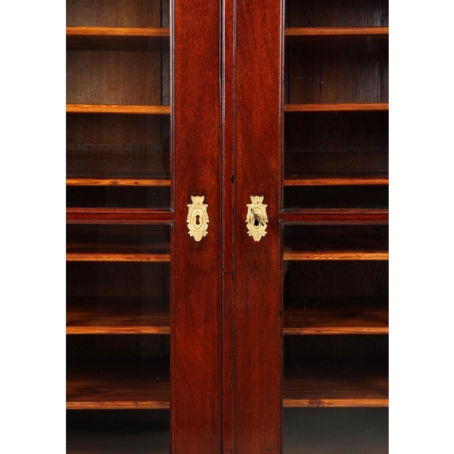 Large antique collection display cabinet Austria (?) Mahogany early 19th century Dimensions: H x W x D: 194 x 134 x 50 cm...