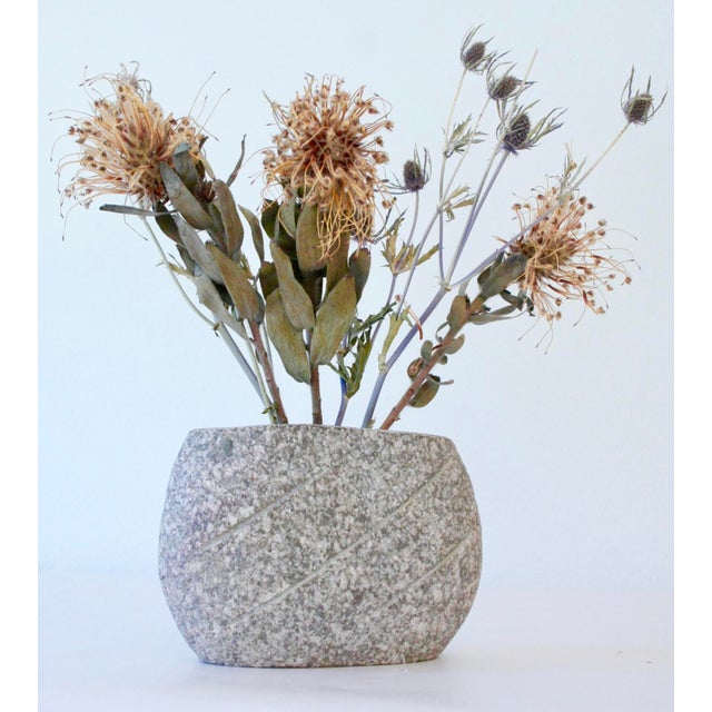 Carved Granite Vase Chairish