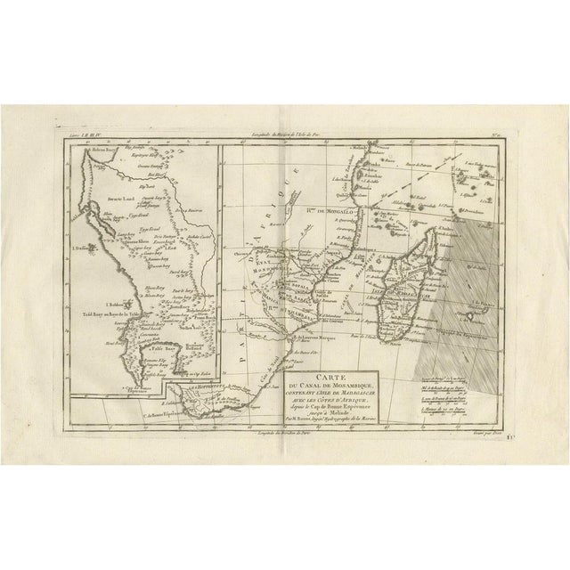 Antique African Sea Chart, 1780 For Sale - Image 10 of 10