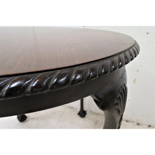 Victorian English Victorian Window Table With Ball and Claw Feet For Sale - Image 3 of 10