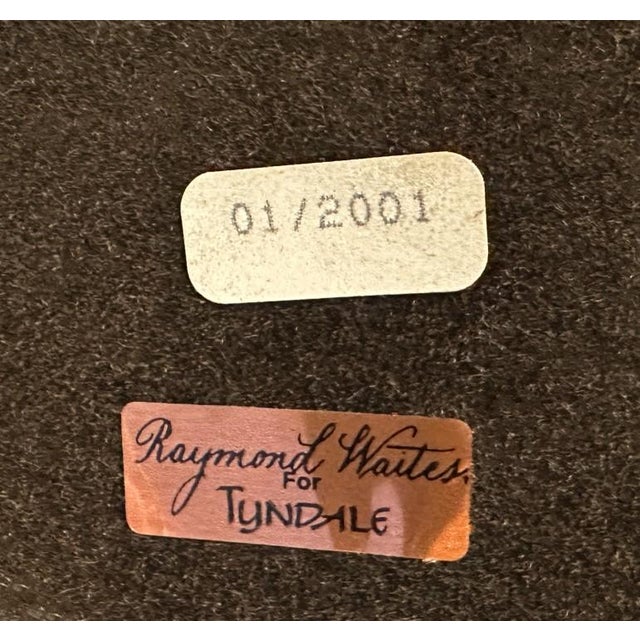 Gold Pair of Raymond Waites for Tyndale Table Lamps With Frederick Cooper Lined Shades For Sale - Image 8 of 9