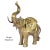 Pair of Large Brass Good Luck Elephant Sculpture Figures Over 2ft Tall For Sale - Image 9 of 12