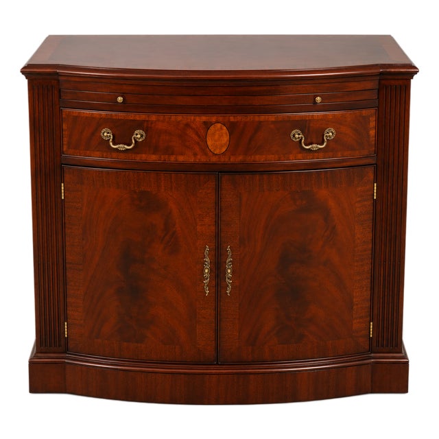 Henkel Harris Mahogany Bow Front Server For Sale