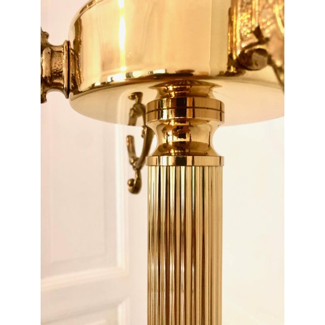 Hollywood Regency Brass Coat and Hat Rack, 1950s For Sale - Image 6 of 15