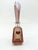 Vintage Perfume Bottle in Pink Crystal Glass with Silver Collar, Spain, 1940s For Sale - Image 4 of 8
