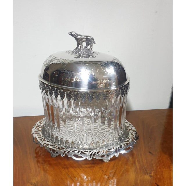 Antique Silver Plates Biscuit Barrel For Sale - Image 11 of 11