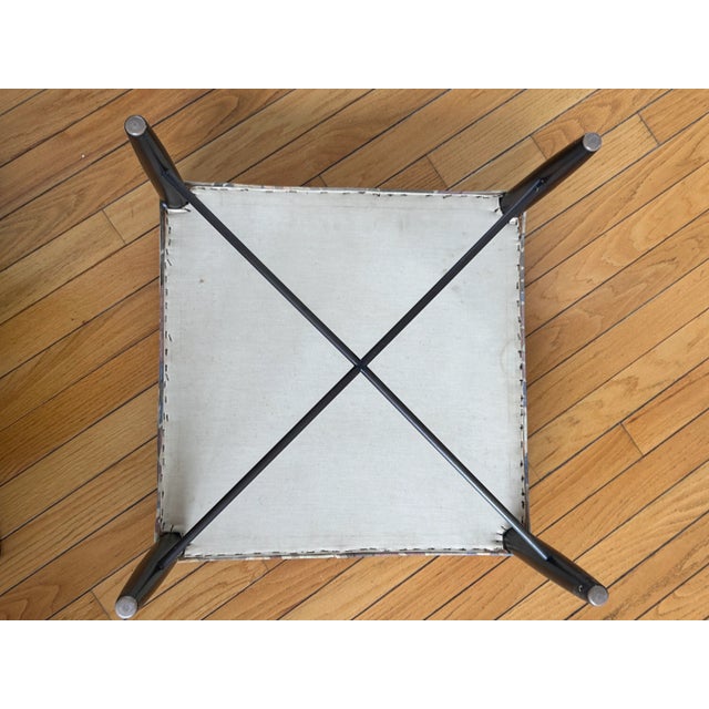 1950s 1950s Dunbar Thebes Ottoman by Edward Wormley With Original Jack Lenor Larsen Fabric For Sale - Image 5 of 9