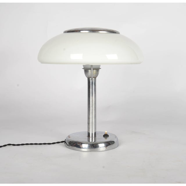 Bauhaus Functionalist Chrome-Plated Desk Lamp from Napako, 1930s For Sale - Image 14 of 14