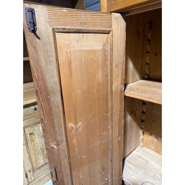 Antique Pine Two Door Cupboard From England For Sale - Image 17 of 18
