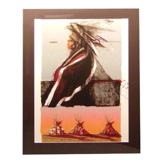 Larry Fodor "Dusty Stars Ii" Original Limited Edition Lithograph Framed For Sale