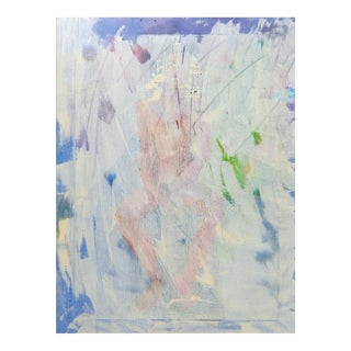 Late 20th Century Abstract Foggy Nude Painting For Sale