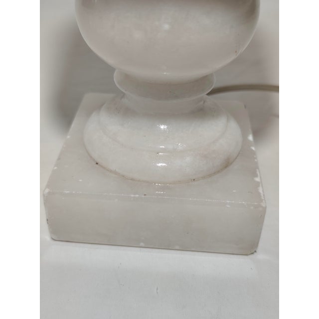 Vintage Spanish Alabaster Table Lamp, 1950s For Sale - Image 9 of 13