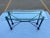 Mid-Century Modern Rectangular Wrought Iron & Glass Console Sofa Table For Sale - Image 9 of 13