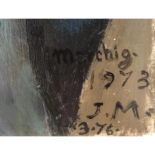 Giannino Marchig, La Paternale, 1973, Oil on Canvas For Sale - Image 3 of 12