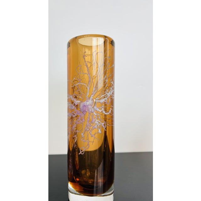 Model 8316 Art Glass Vases & Ashtray Collection by Petr Hora for Škrdlovice, Czechoslovakia, 1983, Set of 3 For Sale - Image 11 of 18