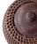 Chinoiserie Boho Chic Large Handwoven Rattan and Wood Ginger Jar With Lid From the Philippines For Sale - Image 3 of 12
