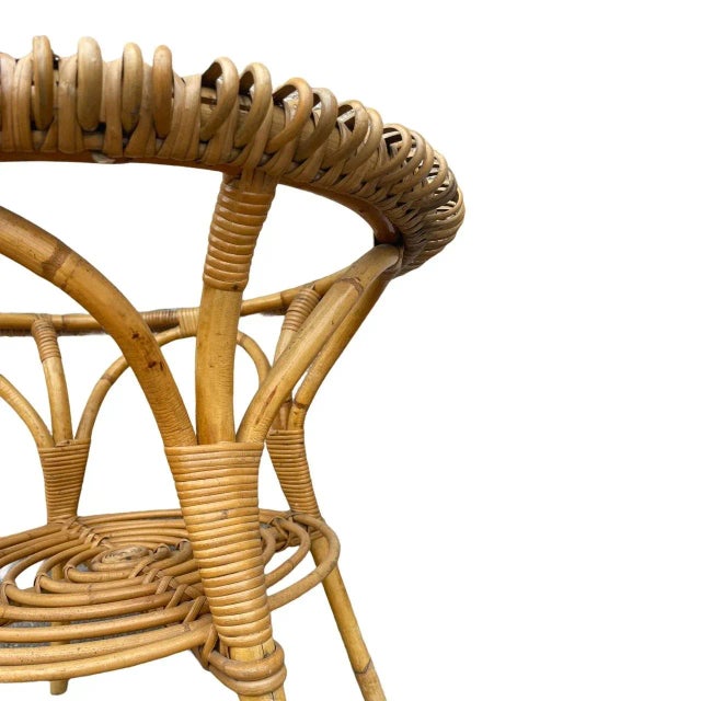 Rattan Round Table 1960s For Sale - Image 12 of 17