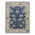 Contemporary Hand-Knotted Wool Modern Oushak Style Area Rug in Indigo Blue For Sale