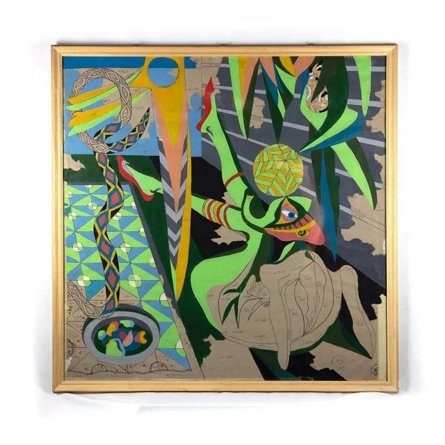 Leo Guida, The Metamorphosis Room, Original Tempera, 1998 For Sale - Image 4 of 4