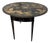 Vintage Black Lacquer Chinoiserie Drop-Leaf Table With Drawers For Sale