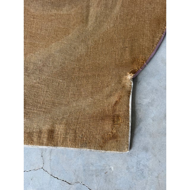 1980’s Postmodern Geometric Abstract Wool Rug — Sculptural “Swirl” Design in Lavender, Cream & Black For Sale - Image 10 of 12