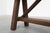 Antique French Rustic Oak Trestle Bench, 1890s For Sale - Image 4 of 14
