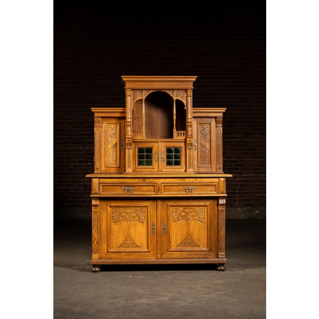 Late 19th Century Late 19th Century German Gothic Revival Parlor Cabinet For Sale - Image 5 of 18