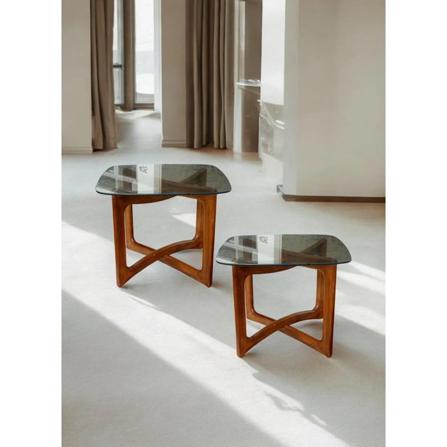 Adrian Pearsall Pair of Late 20th Century Attributed to Adrian Pearsall For Craft Associates End Tables For Sale - Image 4 of 4