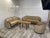 A- 139 original retro seating set by kvaten with table 1983 3+2+1 seating by kvaten 1983 with original table original...