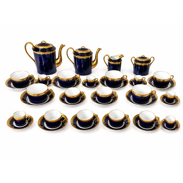 Limoges Porcelain Tea and Coffee Service, 1980s, Set of 22 For Sale - Image 13 of 13