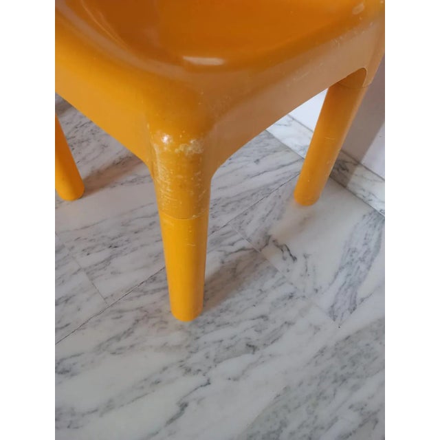 Yellow 4865 Chairs by Carlo Bartoli for Kartell, 1970s, Set of 2 For Sale - Image 16 of 18