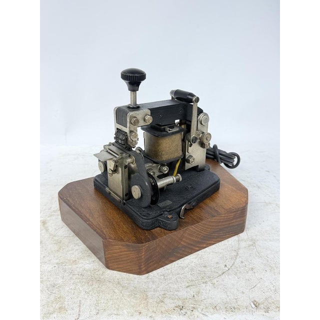 Antique Semi-Automatic Telegraph, 1920s For Sale - Image 4 of 10