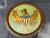 Brown Vintage Round Wooden Hand Painted Eagle With Shield Wall Decor For Sale - Image 8 of 13