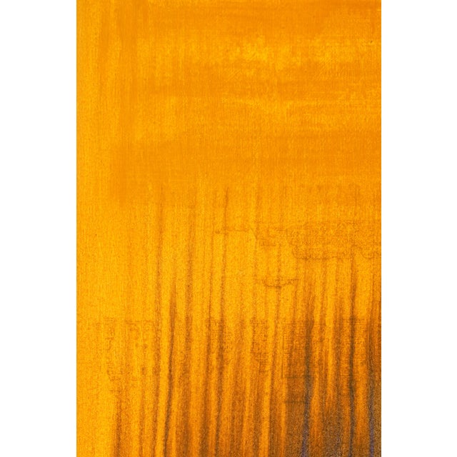"Monday (Orange Over Blue)" Large Abstract Acrylic Painting by Simon Findlay For Sale - Image 6 of 12