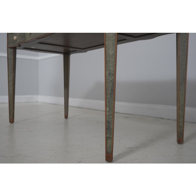 Theodore Alexander Hollywood Regency Snake Skin Desk For Sale - Image 12 of 18