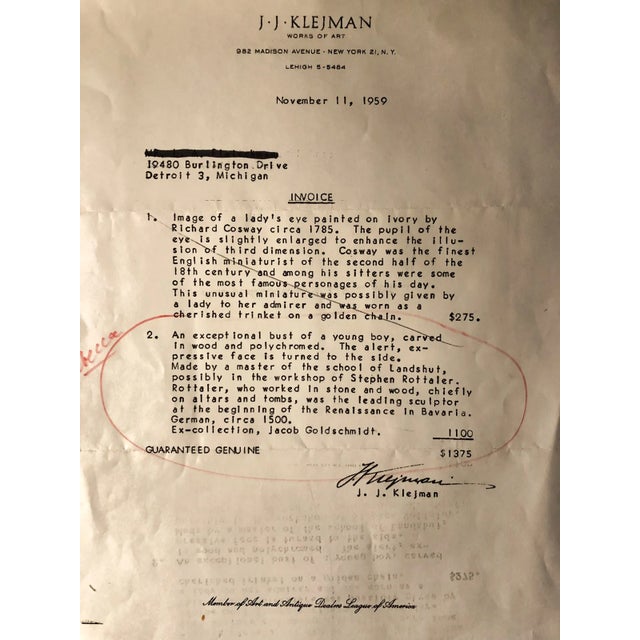 Antique 16thC Catholic German Renaissance Carved Bust Stephan Rottaler Landshut 1500 For Sale - Image 18 of 18