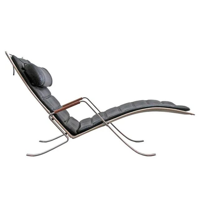 Modern Preben Fabricius Jørgen Kastholm Fk 87 'Grasshopper' Chaise Longue For Sale - Image 11 of 11