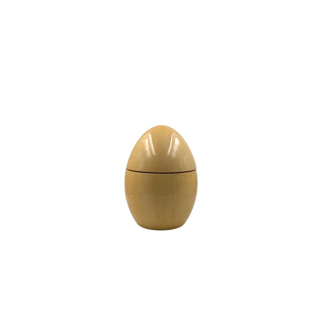 Tommaso Barbi Egg Shaped Large Parchment Box, Tb Italy, Circa 1970 For Sale - Image 12 of 16