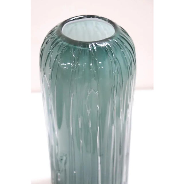 Green Murano Artistic Glass Vase, 1970s For Sale - Image 8 of 14