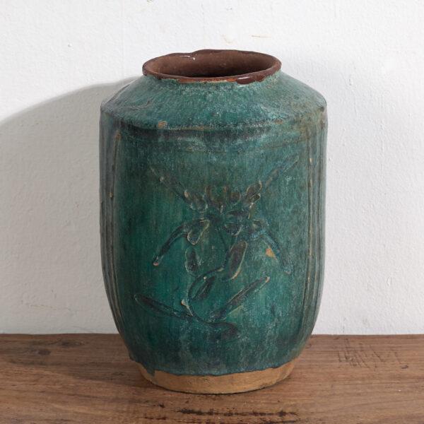 Antique turquoise green vase (c.1820) Dimensions: Diameter: 24 cm Height: 21 cmStyle: Qing DynastyMaterials and...