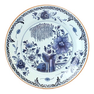 Delft Colonial Williamsburg Plate, "Williamsburg Restoration" Project For Sale