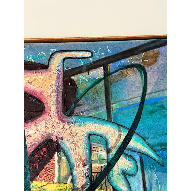 Walter Myers Large-Scale Figurative Oil on Canvas, “Postcard From Florida”, Signed and Dated 2007 For Sale - Image 11 of 12