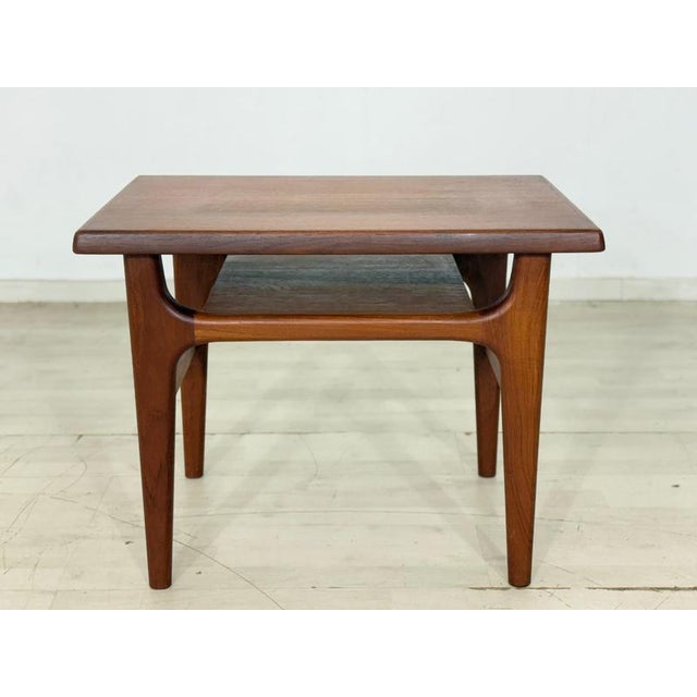 Beautiful, timeless side table by Niels Bach from the No. 63B1273 series (Made in Denmark) in true Danish mid-century...