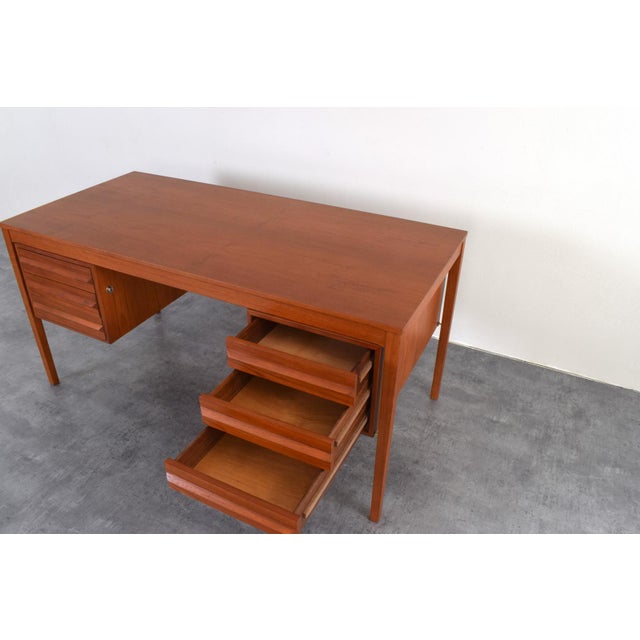 Mid-Century Teak Executive Desk by Torbjørn Afdal for Bruksbo, 1960s For Sale - Image 17 of 18