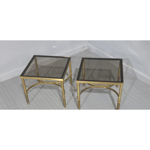 Gold Side Lamp Tables from Maison Jansen, 1920, Set of 2 For Sale - Image 8 of 10