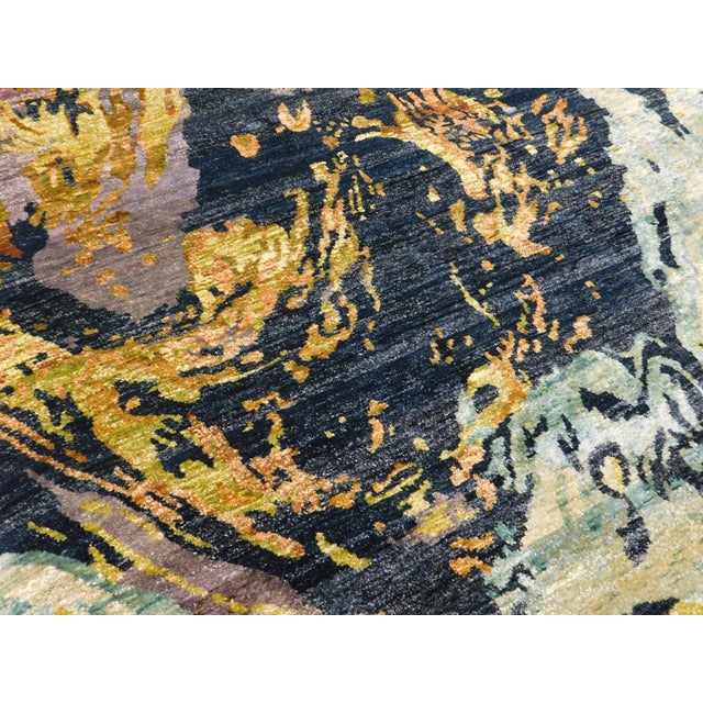 Hand-Knotted Modern Abstract Luxury Rug. 8'x 10' For Sale - Image 4 of 18