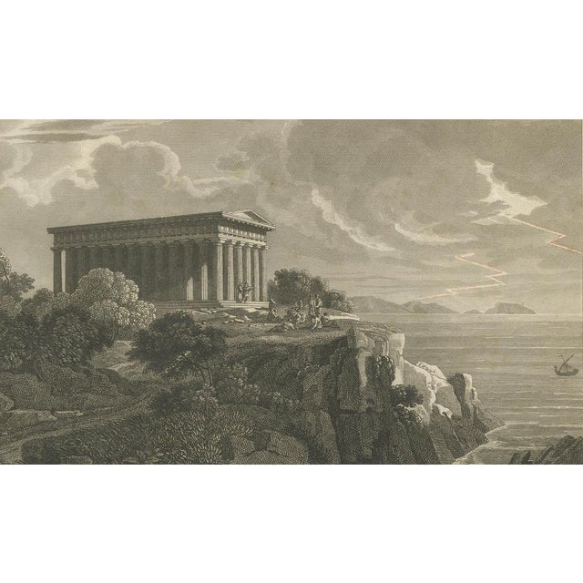 Paper Ambroise Tardieu, Plato at Cape Sounion with His Disciples, 1825, Engraving For Sale - Image 7 of 9
