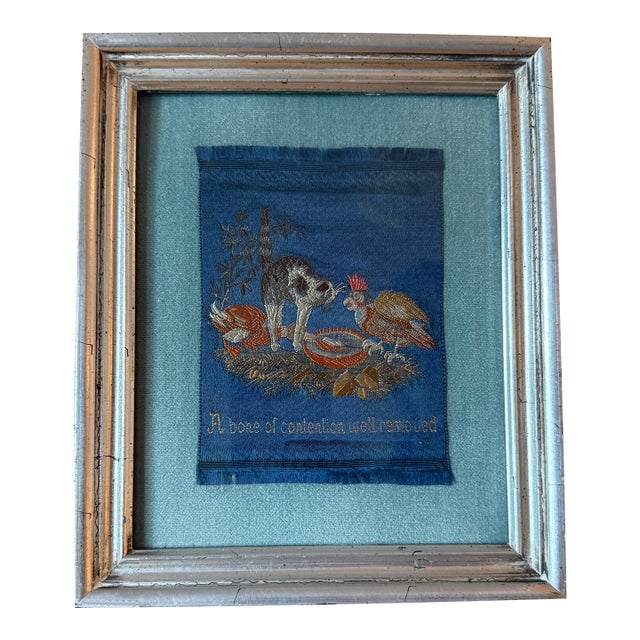 Vintage Silk Woven/Embroidered Framed Art - Stevengraph? For Sale