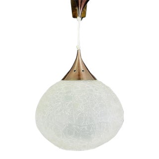 1970s Ice Glass Lamp Attr. To Doria Leuchten For Sale